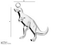 W126 dinozaur t-rex dinosaur tyrranosaurus rex zawieszka wisiorek krawatka pendant charm srebro silver kom bizuteria rozmiar.jpg
