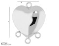 W137 2 serce heart zawieszka wisiorek krawatka pendant charm srebro silver kom bizuteria rozmiar.jpg