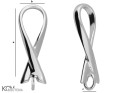 W141 silver ribbon charm pendant size.jpg