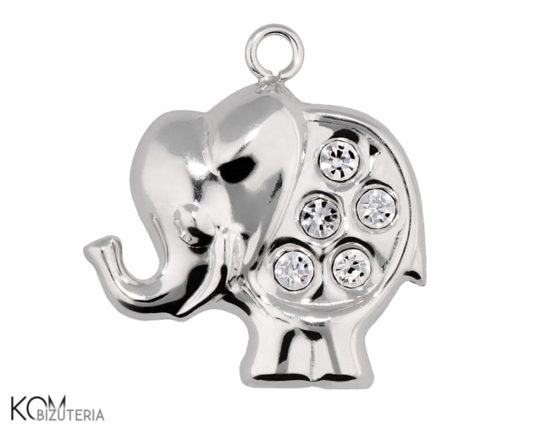 w154
 srebrna zawieszka charm slonik z symilkami.jpg