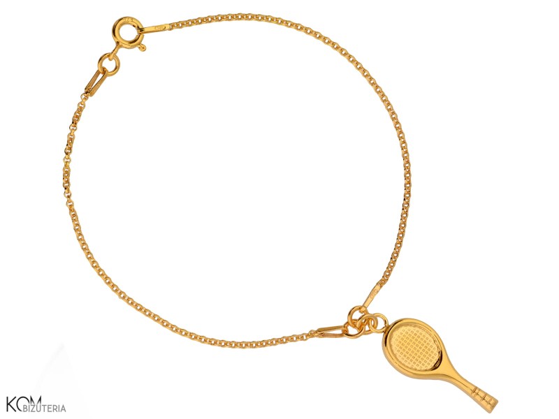 bransoletka celebrytka zlota rakieta tenisowa.jpg