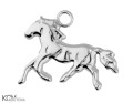 W129 koń kucyk horse pony zawieszka wisiorek krawatka pendant charm srebro silver kom bizuteria.jpg