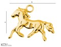 W129 gold-plated silver horse charm pendant.jpg