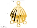 W136 2 gold-plated silver sea shell charm pendant.jpg
