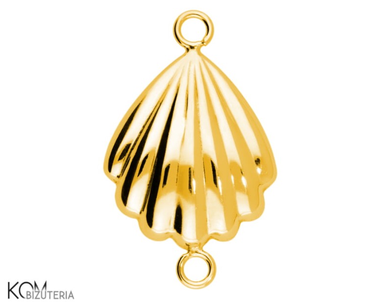 W136 1 pozlacana srebrna zawieszka charm w ksztalcie muszli.jpg
