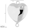 W137 1 serce heart zawieszka wisiorek krawatka pendant charm srebro silver kom bizuteria rozmiar.jpg