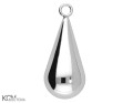 W139 łezka łza tear drop zawieszka wisiorek krawatka pendant charm srebro silver kom bizuteria.jpg