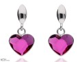 love wiszące srebrne kolczyki serca z rozowymi krysztalami swarovski 1 cm.jpg