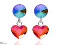 krysztalowa tecza kolczyki swarovski pomaranczowe rozowe serce astral pink niebieskie zielone rivoli paradise shine.jpg