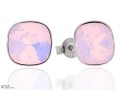 piazza srebrne kolczyki sztyfty rozowy opal kwadrat Swarovski rose water opal stud earrings.jpg
