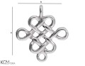 w157 silver celtic knot charm pendant