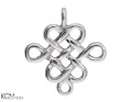 w157 rodowany srebrny charms zawieszka wezel celtycki celtycka plecionka