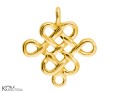 w157 pozlacany srebrny charms zawieszka wezel celtycki celtycka plecionka