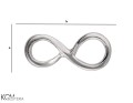 w158 silver infinity charm pendant