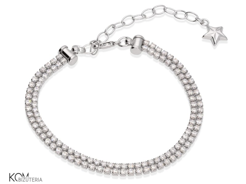 srebrna bransoletka z cyrkoniami i zawieszka gwiazdka.jpg