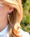 srebrne kolczyki Swarovski i sopelki