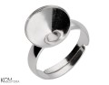 baza pod pierscionek rivoli 12 mm srebro