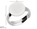 silver flat ring base