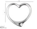 heart spacer charm