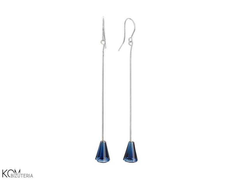 ARTEMIS - ciemny niebieski wiszące kolczyki z kryształami Swarovski®.jpg
