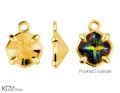 w156 pozłacana srebrna zawieszka do kryształów Swarovski 4784 greek cross grecki krzyż
