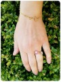 Srebrny pozłacany pierścionek z różowymi kryształami Swarovski®.jpg