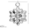 w170 silver charm pendant flower