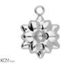 w170 srebrna zawieszka charm charms kwiat