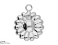 w172 srebrna zawieszka charm charms kwiat kwiatek stokrotka