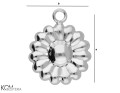 w172 silver charm pendant flower daisy sunflower