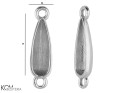 w167 silver pendant for Swarovski 2304 Raindrop 10 mm