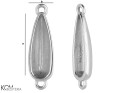 w167 silver pendant for Swarovski 2304 Raindrop 14 mm