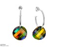 Srebrne kolczyki koła z wielokolorowymi kryształami Swarovski®.jpg