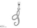 srebrna zawieszka charm charms alfabet litera J.jpg