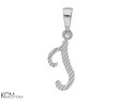 srebrna zawieszka charm charms alfabet litera I.jpg