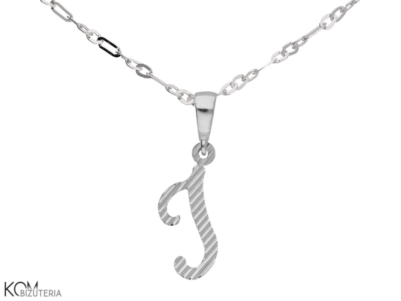 w175 srebrna zawieszka charm charms alfabet litera I naszyjnik srebro .jpg