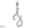 srebrna zawieszka charm charms alfabet litera F.jpg
