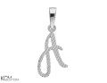 srebrna zawieszka charm charms alfabet litera A.jpg