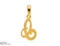 srebrna zawieszka charm charms alfabet litera Z pozlacana kolor zloto