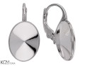 kz99 kolczyki angielskie srebrne do krysztaly swarovski 4122 rivoli oval 14 mm