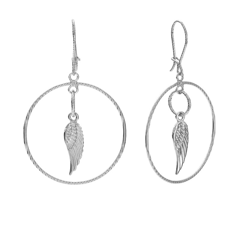 srebrne kolczyki koła skrzydła.jpg