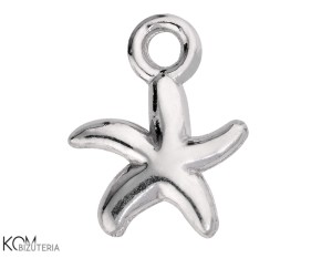 Srebrna zawieszka ozdobna charm rozgwiazda 12x10 mm W186
