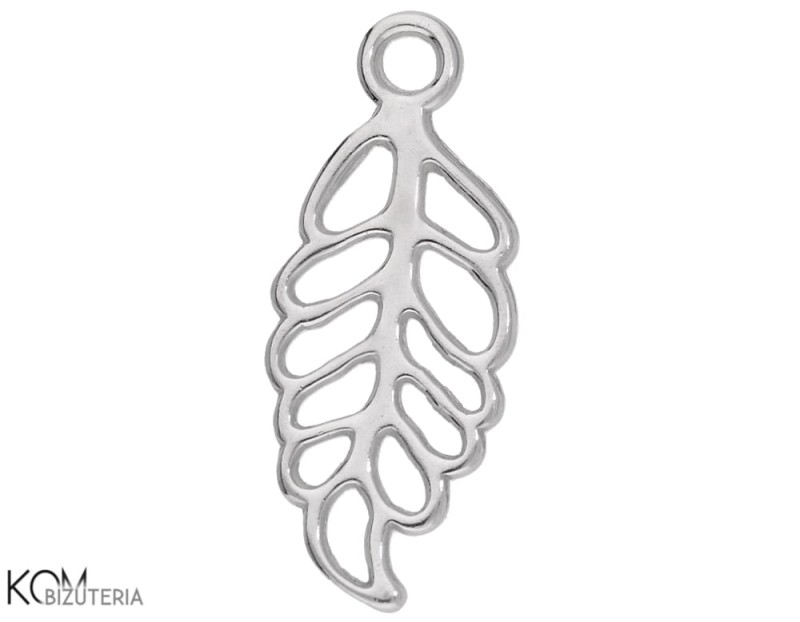 w195 zawieszka charm liść listek natura gałązka leaf nature