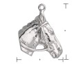 w196 srebrna zawieszka koń konik