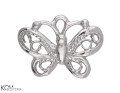 w199 srebrna zawieszka charm charms ażurowy motyl, motylek