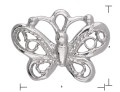 w199 srebrna zawieszka motyl