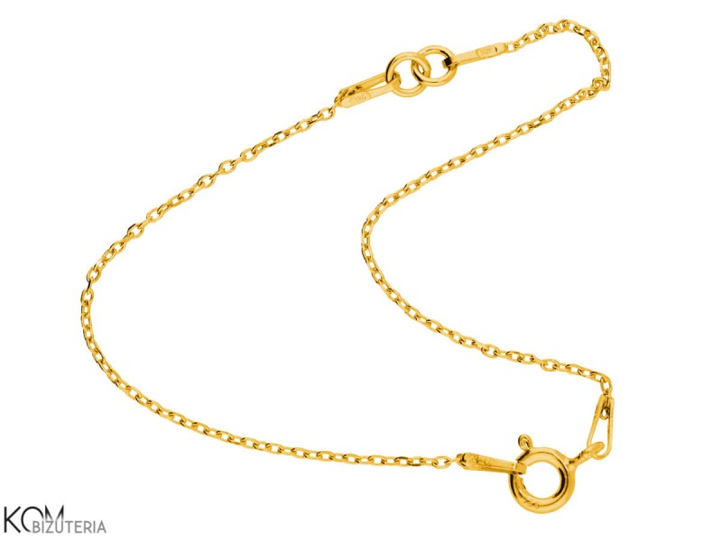 srebrny, pozłacany łańcuszek dla dzieci