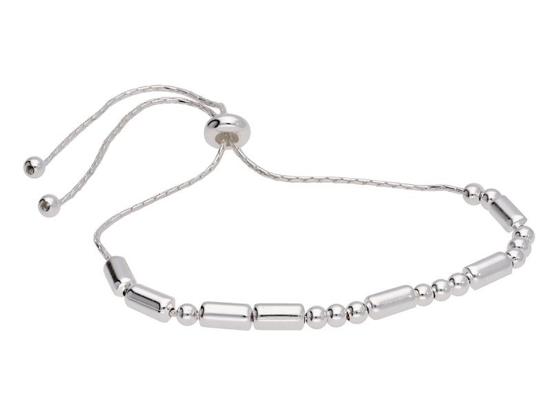 srebrna bransoletka zaciskowa kuleczki bransoletka z kuleczek