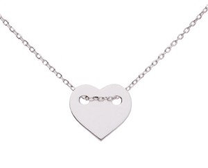 Naszyjnik serce, serduszko, srebro 925