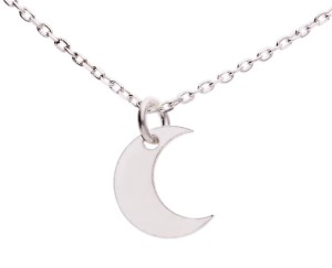 Naszyjnik księżyc, srebro 925